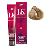 Lisap LK Oil Protection Complex Hair Color Cream, 100 ml./3.38 fl.oz. (8/0 - Light Blonde)