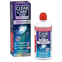 Plus Cleaning and Disinfecting Solution with Lens Case, Clear, 12 Fl Oz