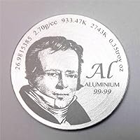 Pay Tribute to Aluminium Discoverer 1.5 inch diameter Pure Aluminum Metal Coin