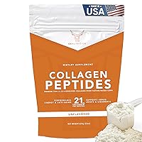 Collagen Peptides Powder (22oz) | Hydrolyzed Collagen | 3rd Party Tested | Dissolves Easily Unflavored Collagen Powder | Grass Fed, Pasture Raised | | Essential Amino Acids | Paleo & Keto | 21g