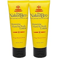 The Naked Bee Orange Blossom Honey Hand and Body Lotion, 2.25 Oz - 2 Pack