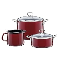 Riess 0520-008 Nouvelle - Top 3000 Rosso Set of Dishes 5 Pieces Maroon