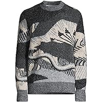 Ted Baker Men's Pipit Charcoal Gray Wool Sweater Pullover