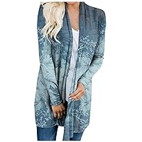 Cardigans for Women Plus Size Womens Cardigan Dressy Long Sleeve Slim Fit Floral Cardigans Vintage Fall Outerwear