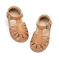 Felix & Flora Toddler Girls Sandals Soft Rubber Princess Flat Shoes Summer Flower Girl Shoes