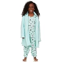 Freestyle Revolution Girls & Toddler 3-Piece Pajama Set – Long Sleeve Top, Pant, and Bonus Robe, Sizes 2-12 Years
