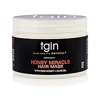 tgin Honey Miracle Hair Mask for Natural Hair - 12 oz - Dry Hair - Curly Hair - Type 3c and 4c hair - Deep Conditioner tgin Honey Miracle Hair Mask for Natural Hair - 12 oz - Dry Hair - Curly Hair - Type 3c and 4c hair - Deep Conditioner