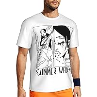 T Shirt Men's Summer Casual Round Neck Shirts Short Sleeve Tops