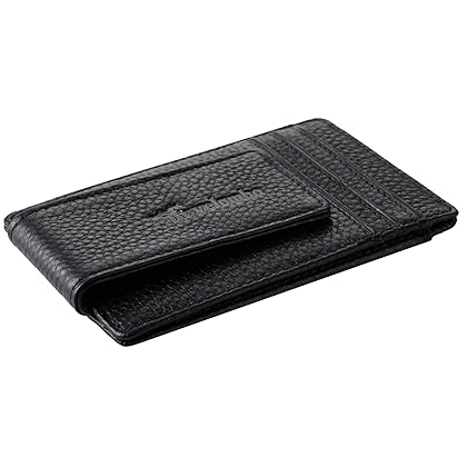 Travelambo Magnetic Money Clip Front Pocket Wallet Slim Minimalist Wallet RFID Blocking (milled black)