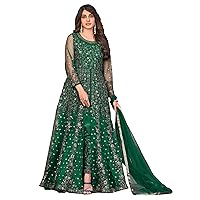 Pakistani Girl Wear Salwar Kameez Suit Indian Designer Stitched Slit Anarkali Gown Dress