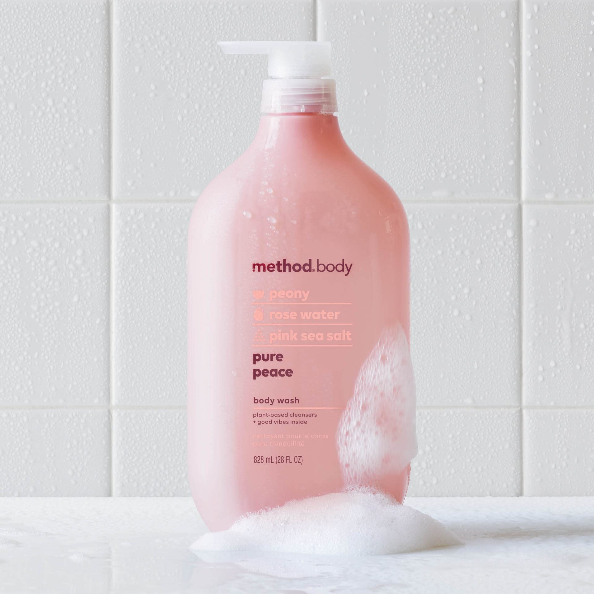 Method Body Wash, Pure Peace, Paraben and Phthalate Free, 28 oz (Pack of 1)