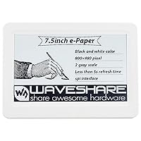 Waveshare 7.5inch Passive NFC-Powered e-Paper No Battery Required No Messy Wiring Novel Passive NFC Tech Wireless Powering & Data Transfer APP Provided 800X480 Pixel,Black& White Color