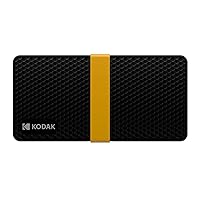 KODAK Portable SSD X200 256GB with USB-C 3.1 Gen 2 (10 Gbps)