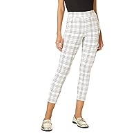 UTOPIA By HUE Women's High Waisted Skimmer Leggings with Wide Waistband and Ankle Slit