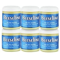 Beeseline Original 100% Natural Petroleum Jelly Alternative 8 oz Family Value Pack (Pack of 6)