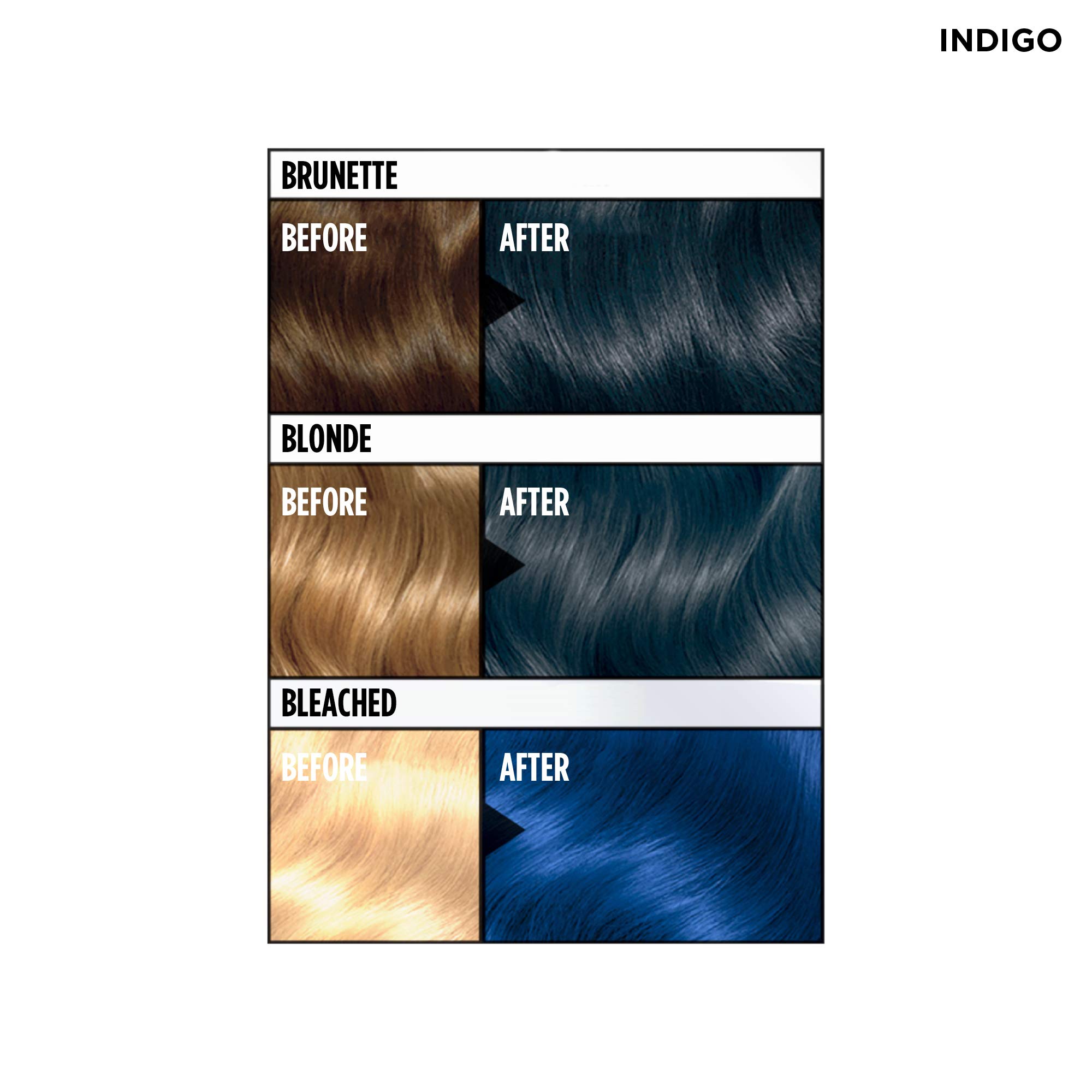 Clairol Color Crave Semi-Permanent Hair Dye, Indigo Hair Color, 1 Count