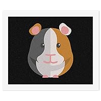 Guinea Pig Cartoon Funny Digital Oil Painting DIY Printed Paint by Number Kits for Adults Decorations Gifts 22 X 18 Inch (No Frame)