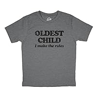 Crazy Dog Oldest Middle and Youngest T Shirt Funny Sarcastic Humor Sibling Tees for Men Women Youth