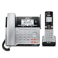 TL86103 2-Line Corded/Cordless for Small Business with Answering Machine, 2-Mailboxes, Connect-to-Cell, Caller ID Announcer, Intercom, Line-power, Long Range & Expandable to 12 Handsets