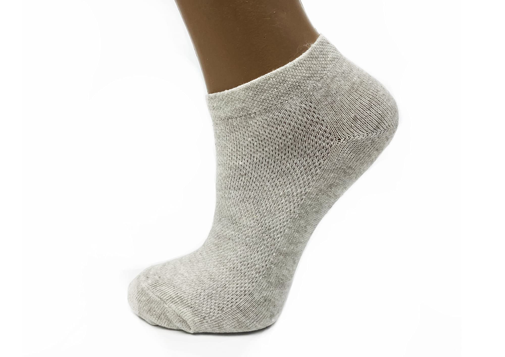 Women's Flax Linen Ankle Socks Quick-Drying Finely Made Mesh-knitted