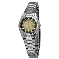 ORIENT FNQ1X003X9 Women's Tri-Star Stainless Steel Brown Dial Self Wind Automatic Watch