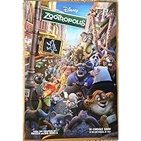 ZOOTOPIA MOVIE POSTER 2 Sided ORIGINAL INTL FINAL ZOOTROPOLIS Version 27x40