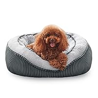 SIWA MARY Dog Beds for Small Medium Large Dogs & Cats. Washable Pet Bed, Orthopedic Dog Sofa Bed, Luxury Wide Side Fancy Design, Soft Calming Sleeping Warming Puppy Bed, Anti-Slip Bottom