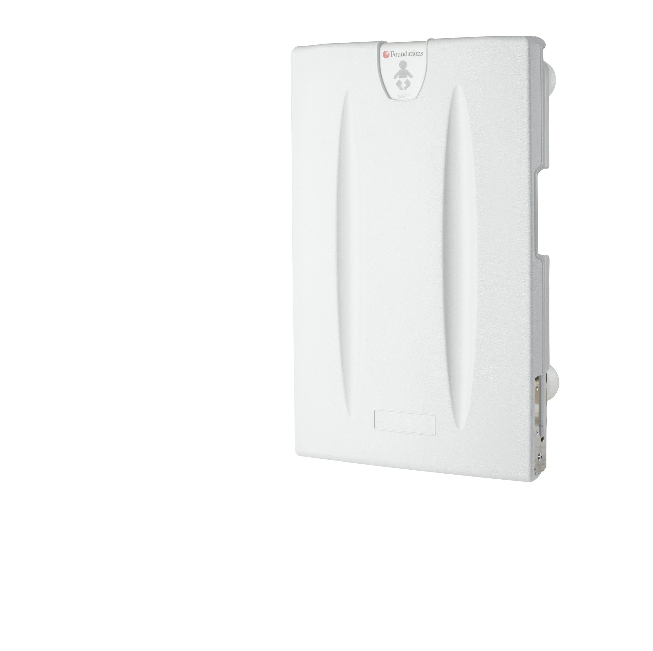 Foundations Classic Vertical Baby Changing Station, Surface Mount with Backer-Plate, Light Gray (100-EV-BP)