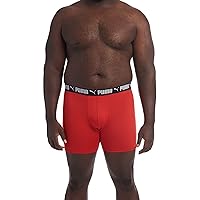 PUMA Men's Big & Tall 3 Pack Athletic Fit Boxer Briefs