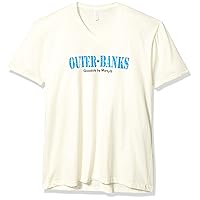 Outer Banks Printed Premium Tops Fitted Sueded Short Sleeve V-Neck T-Shirt