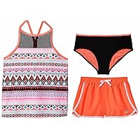 Gerry Girls 3-Piece Tankini & Shorts Swimsuit Set