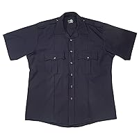 Men's Short Sleeve Comfort Zone Police Shirt | Synatural Fabric and Polyester | Uniform Apparel