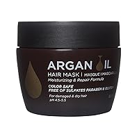 Luseta Argan Oil Hair Mask for Damaged Hair Deep Conditioning Thickening for Thin Hair Hydrate for Dry Hair 16.9 oz