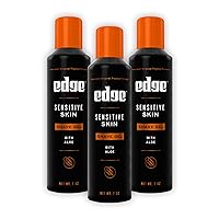 Edge Shaving Gel for Men, 7oz, 3 Pack Mens Shave Gel with Aloe, Mens Shaving Cream, Sensitive Skin Shave Gel - Moisturizes, Protects, and Soothes