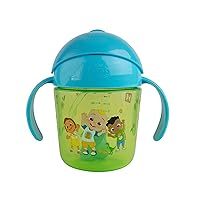 The First Years CoComelon Weighted Straw Cup — Bottle to Cup Transition Toddler Cups — 7 Oz — 6 Months and Up
