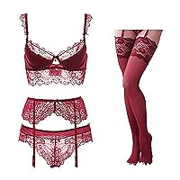 Attractive Designed Panties Cotton Pajamas Long Johns Teddy Sexy Gifts Red Sexy lace Black Dress Warm