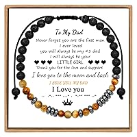JoycuFF Tiger Eye Morse Code Bracelets For Men Women Anniversary Birthday Christmas Gifts For Mom Dad Husband Daughter Son Grandson Sister Boyfriend Lava Rock Beaded Bracelets Gifts For Him And Her