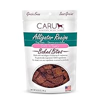 CARU - Soft 'n Tasty Baked Bites - Alligator Bites Dog Treats - Flavorful Training Treats - 3.75 oz