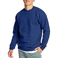 Hanes Men's Ecosmart Fleece Sweatshirt, Cotton-blend Pullover, Crewneck Sweatshirt for Men, 1 Or 2 Pack Available