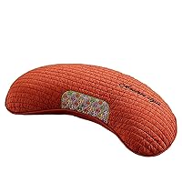 Organic Buckwheat Pillow for Sleeping, Neck Sleeping U Shaped Cooling Travel Head Support Pain Relief Side Sleepers Cervical Pain 22.10.23 (Color : Orange, Size : Bitter buckwheat)