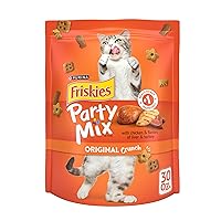 Purina Friskies Cat Treats, Party Mix Original Crunch - 30 oz. Pouch