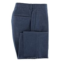 Denim Blue Solid Pants - Slim