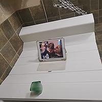 Bathtub Dust Board Multi-Function White Bathtub Lid Folding Storage Stand Thicker Not Taking Up Space Can Place Toiletries (Color : White, Size : 110x80x0.7cm)