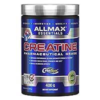 Creatine Monohydrate, Micronized Creatine Powder for Strength and Muscle Recovery, Gluten Free & Fast Absorbing 400g