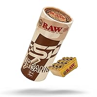 RAW Metal Ashtray - Gold + RAW Organic 1 1/4 Pre Rolled Cones - 50 Pack