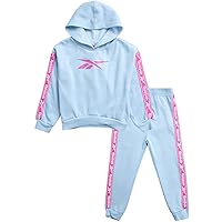 Girls' Sweatsuit Set - 2 Piece Fleece Hoodie and Jogger Sweatpants (Size: 2T-6X)