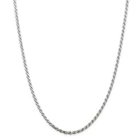 Sterling Silver 2.75mm Diamond-cut Rope Chain