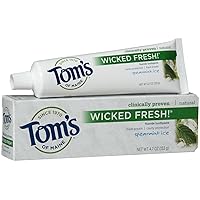Tom's of Maine Natural Wicked Fresh! Fluoride Toothpaste, Spearmint, 4.7 oz.