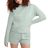 Hanes Womens Originals Garment Dyed Sweatshirt, Fleece Pullover For Women