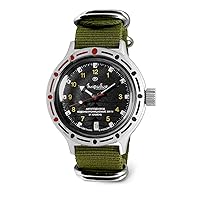 Vostok | Classic Amphibian Automatic Self-Winding Russian Diver Wrist Watch | WR 200 m | Amphibia 420270 | Fashion | Business | Casual Men's Watches